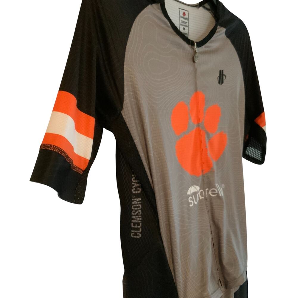 Hincapie Clemson Cycling Road Suit Gray Black Mens Medium - Picture 2 of 7